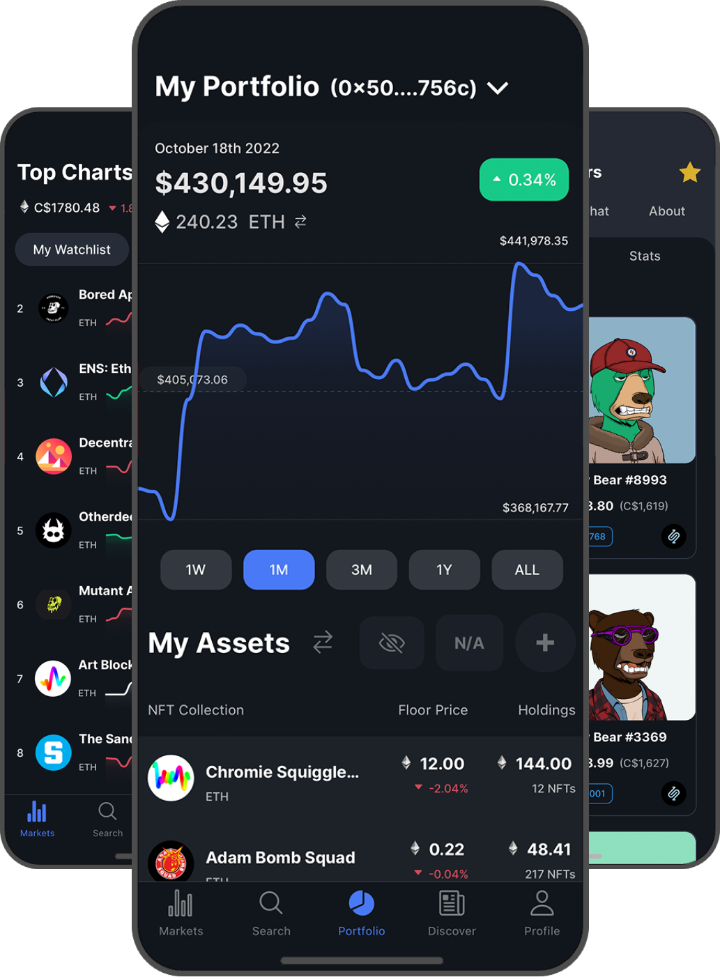 NFTfolio - NFT Tracker App iOS and Android
